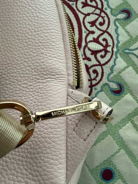 Michael Kors Erin S blush  Pebbled Leather convertible Mini Backpack main image 11
